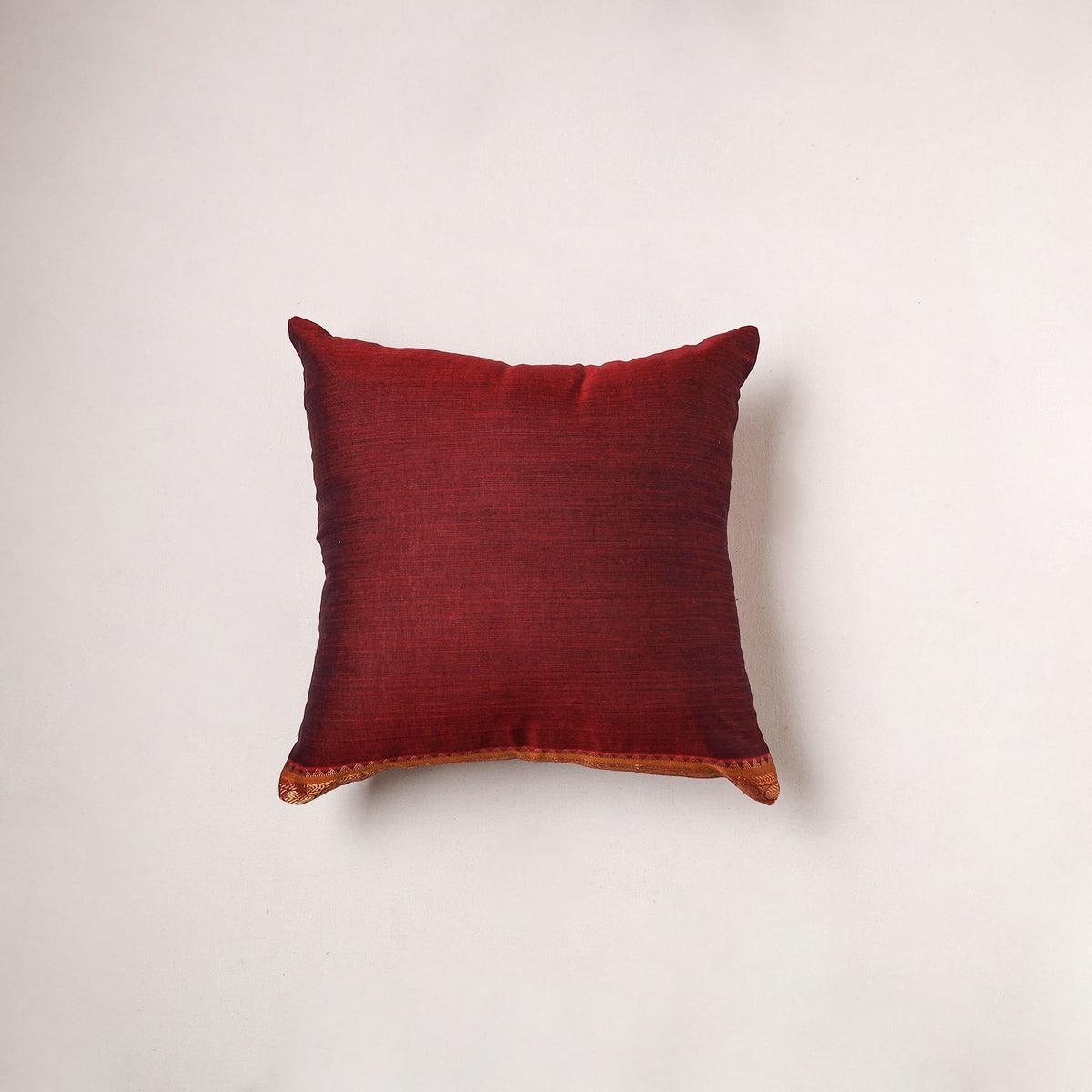 Plain Dharwad Cushion Cover (16 x 16 in) 261