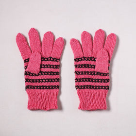 Kumaun Hand Knitted Acrylic Woolen Hand Gloves for Winter (Adult) 02