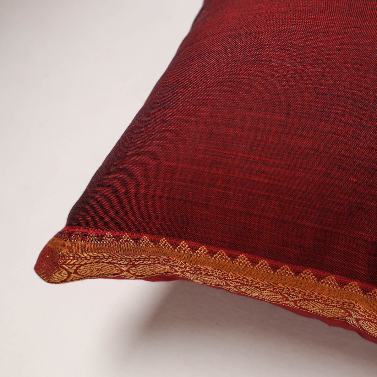 Plain Dharwad Cushion Cover (16 x 16 in) 261