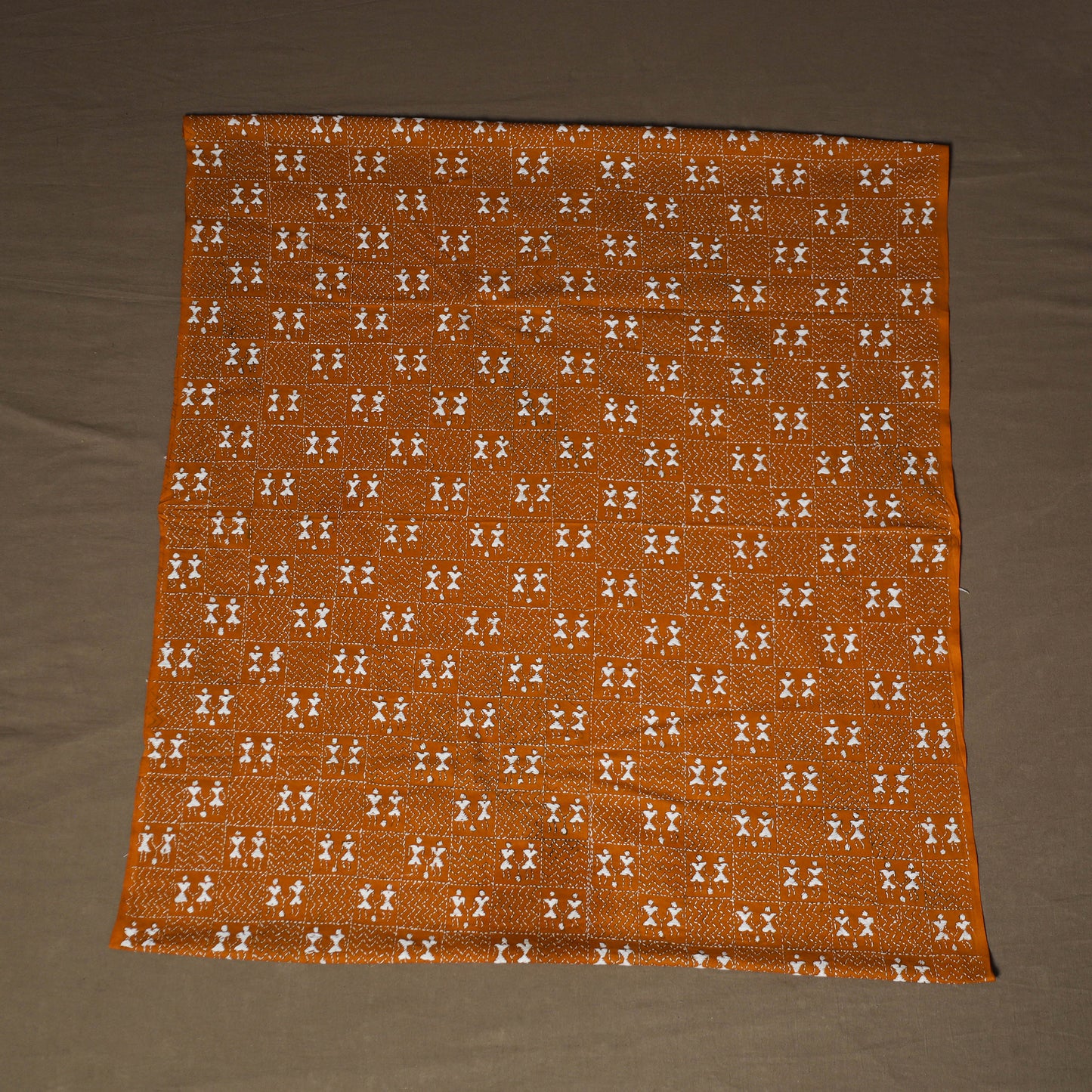 Bengal Kantha Hand Embroidered Cotton Blouse Piece 13