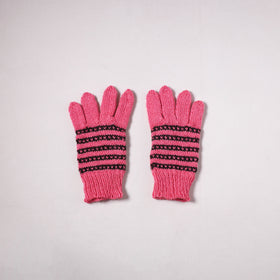 Kumaun Hand Knitted Acrylic Woolen Hand Gloves for Winter (Adult) 02