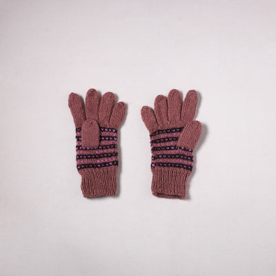 Kumaun Hand Knitted Acrylic Woolen Hand Gloves for Winter (Adult) 03
