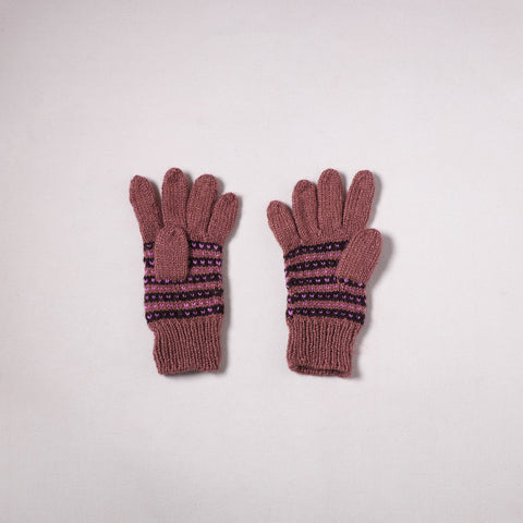 Kumaun Hand Knitted Acrylic Woolen Hand Gloves for Winter (Adult) 03