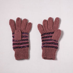 Kumaun Hand Knitted Acrylic Woolen Hand Gloves for Winter (Adult) 03