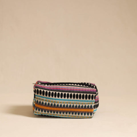  Multicolor Jacquard Weave Cotton Toiletry Pouch 