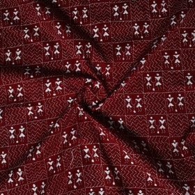 Bengal Kantha Hand Embroidered Cotton Blouse Piece 09