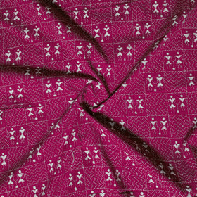 Bengal Kantha Hand Embroidered Cotton Blouse Piece 12