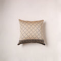 Bagru Print Chanderi Silk Cushion Cover (16 x 16 in) 266