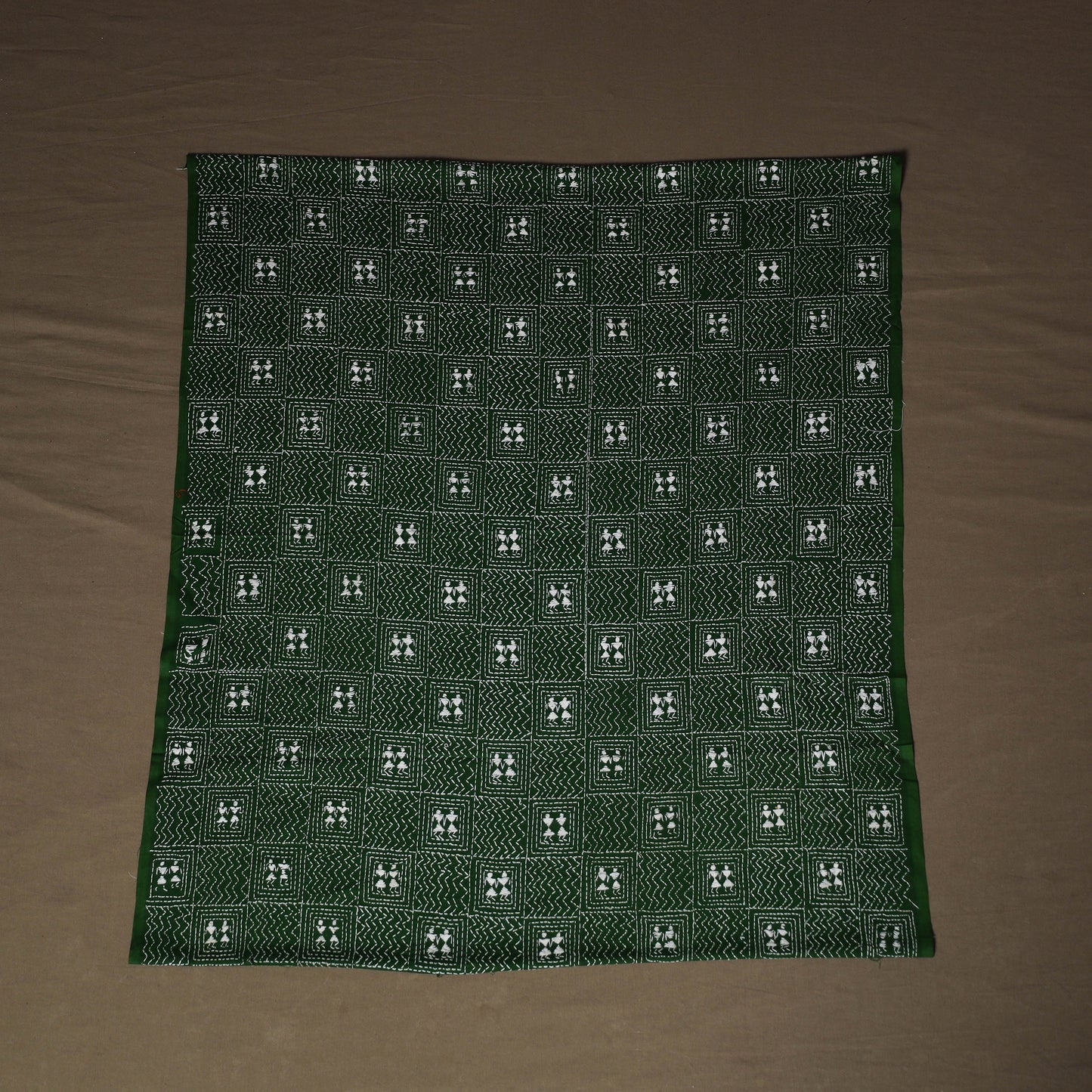 Bengal Kantha Hand Embroidered Cotton Blouse Piece 06