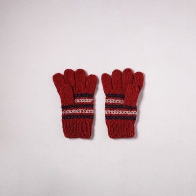 Kumaun Hand Knitted Acrylic Woolen Hand Gloves for Winter (Adult) 07