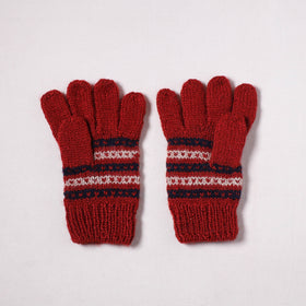 Kumaun Hand Knitted Acrylic Woolen Hand Gloves for Winter (Adult) 07