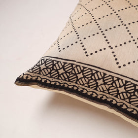 Bagru Print Chanderi Silk Cushion Cover (16 x 16 in) 266