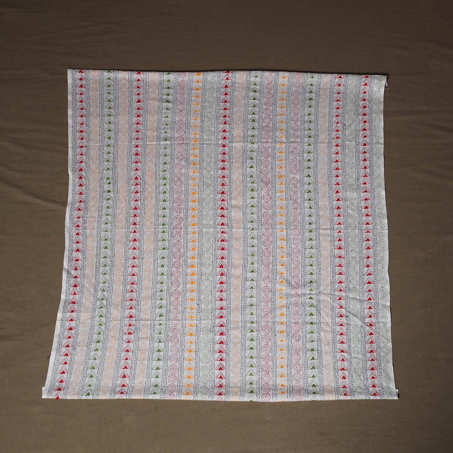 Bengal Kantha Hand Embroidered Cotton Blouse Piece 05