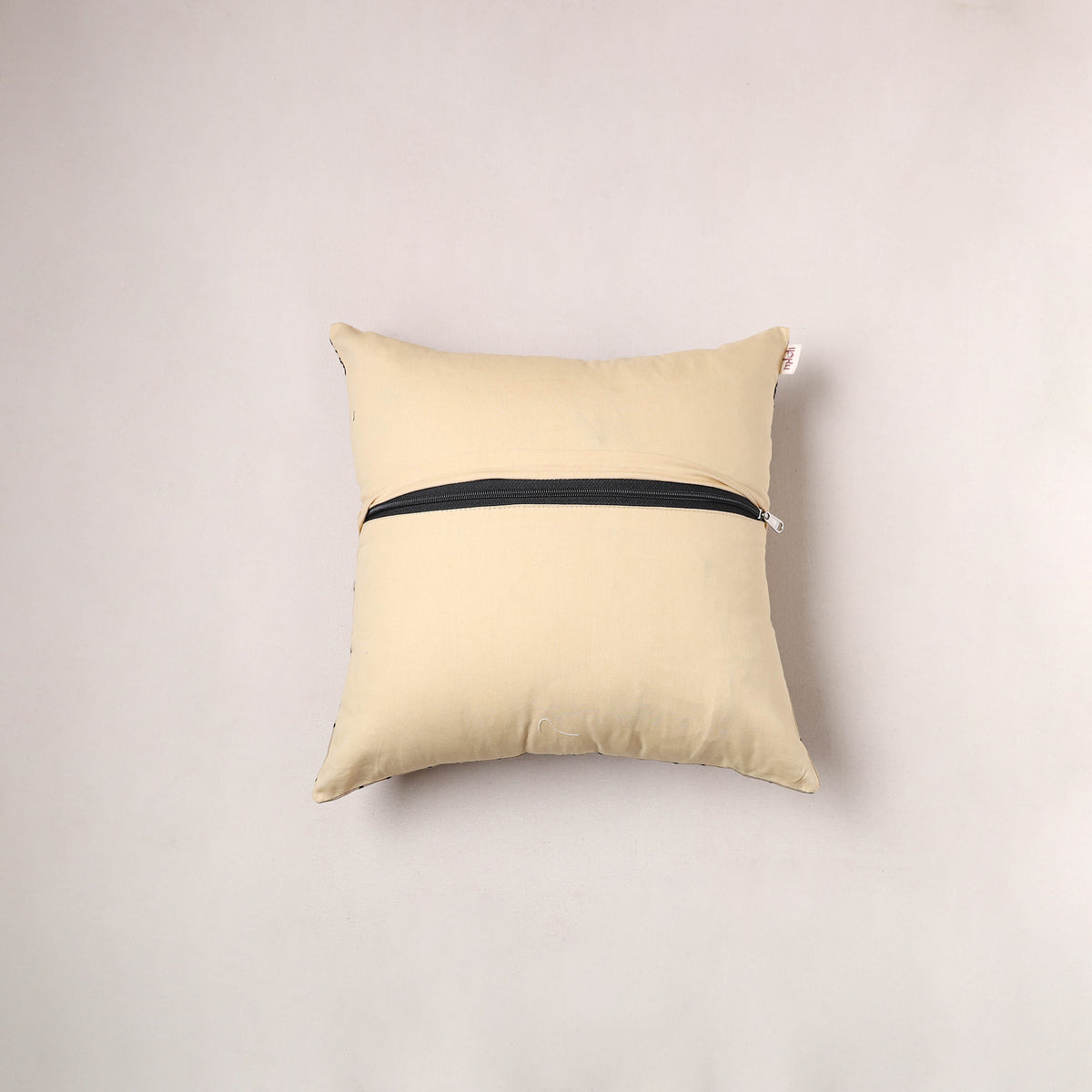 Bagru Print Chanderi Silk Cushion Cover (16 x 16 in) 266