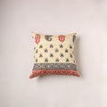 Bagru Print Chanderi Silk Cushion Cover (16 x 16 in) 267