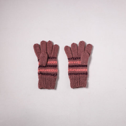 Kumaun Hand Knitted Acrylic Woolen Hand Gloves for Winter (Adult) 08