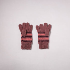 Kumaun Hand Knitted Acrylic Woolen Hand Gloves for Winter (Adult) 08