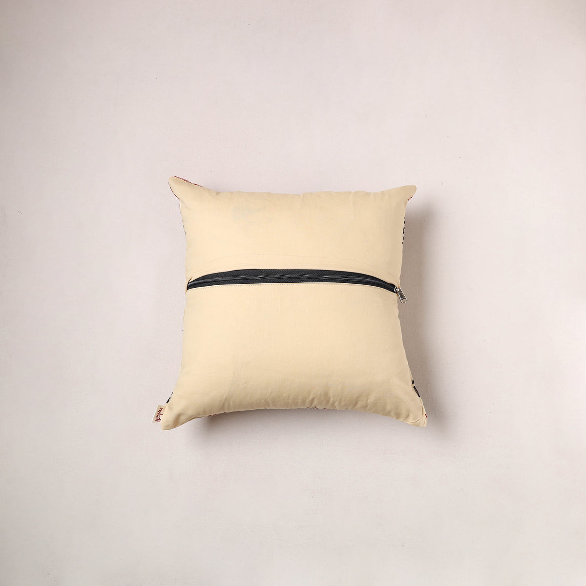 Bagru Print Chanderi Silk Cushion Cover (16 x 16 in) 267