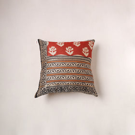 Bagru Print Chanderi Silk Cushion Cover (16 x 16 in) 268