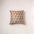 Ajrakh Print Chanderi Silk Cushion Cover (16 x 16 in) 269