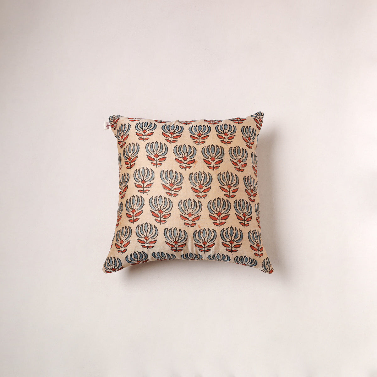 Ajrakh Print Chanderi Silk Cushion Cover (16 x 16 in) 269