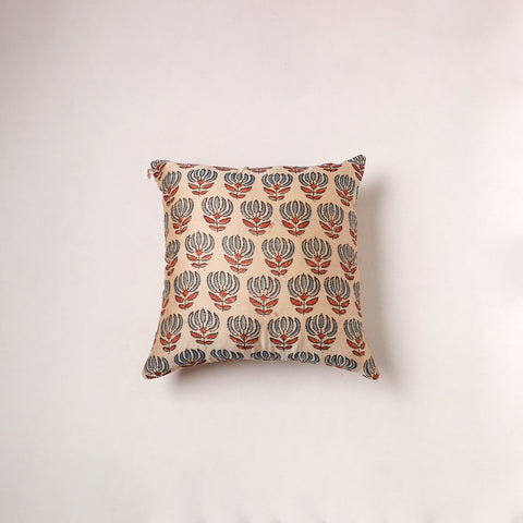 Ajrakh Print Chanderi Silk Cushion Cover (16 x 16 in) 269