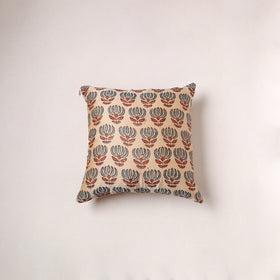 Ajrakh Print Chanderi Silk Cushion Cover (16 x 16 in) 269