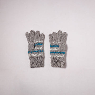 Kumaun Hand Knitted Acrylic Woolen Hand Gloves for Winter (Adult) 09