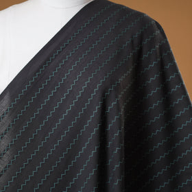 Grey - prewashed cotton jacquard fabric 25 - handcrafted