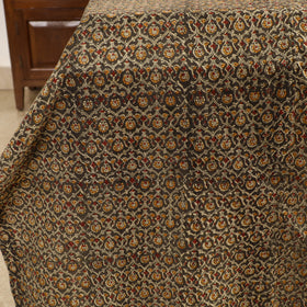  Kalamkari Block Printed Patchwork Cotton Double Bed Cover With Pillow Covers 