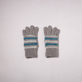 Kumaun Hand Knitted Acrylic Woolen Hand Gloves for Winter (Adult) 09
