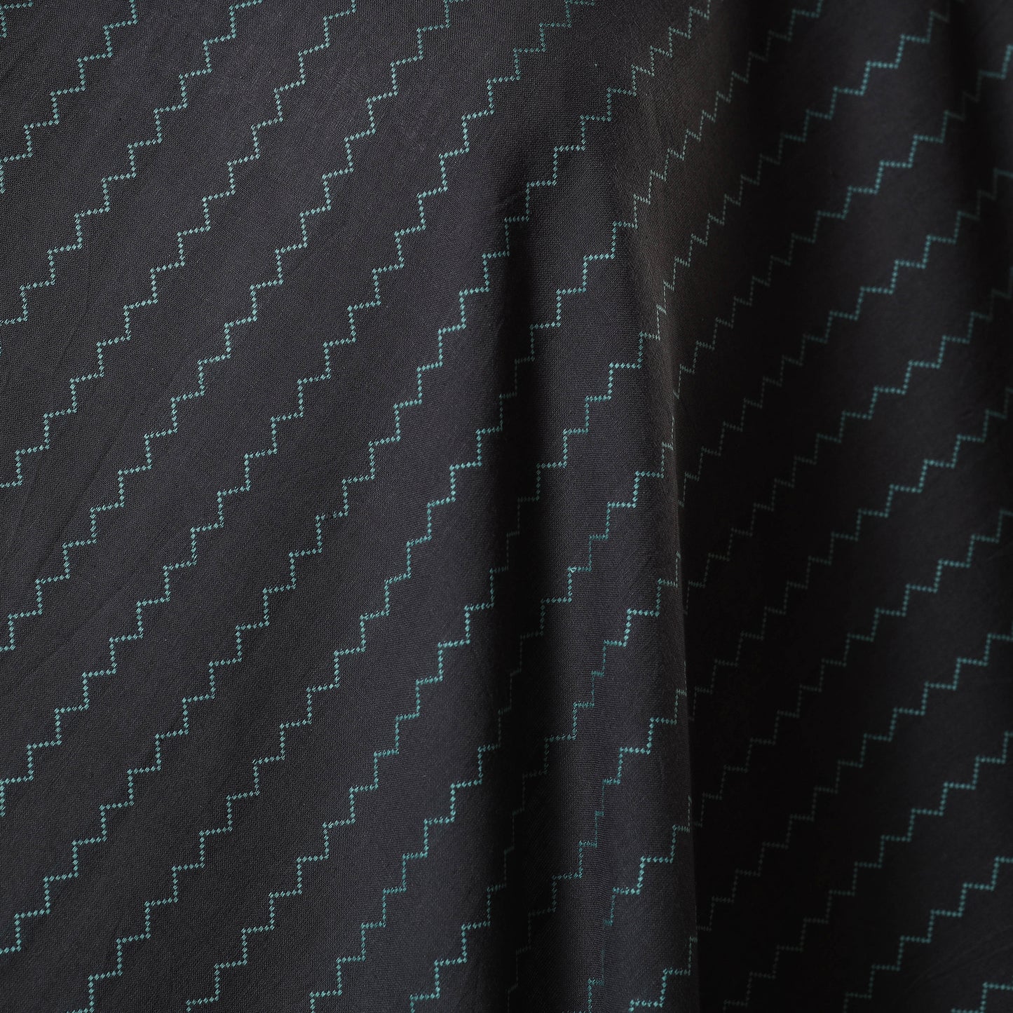 Grey - prewashed cotton jacquard fabric 25 - handcrafted