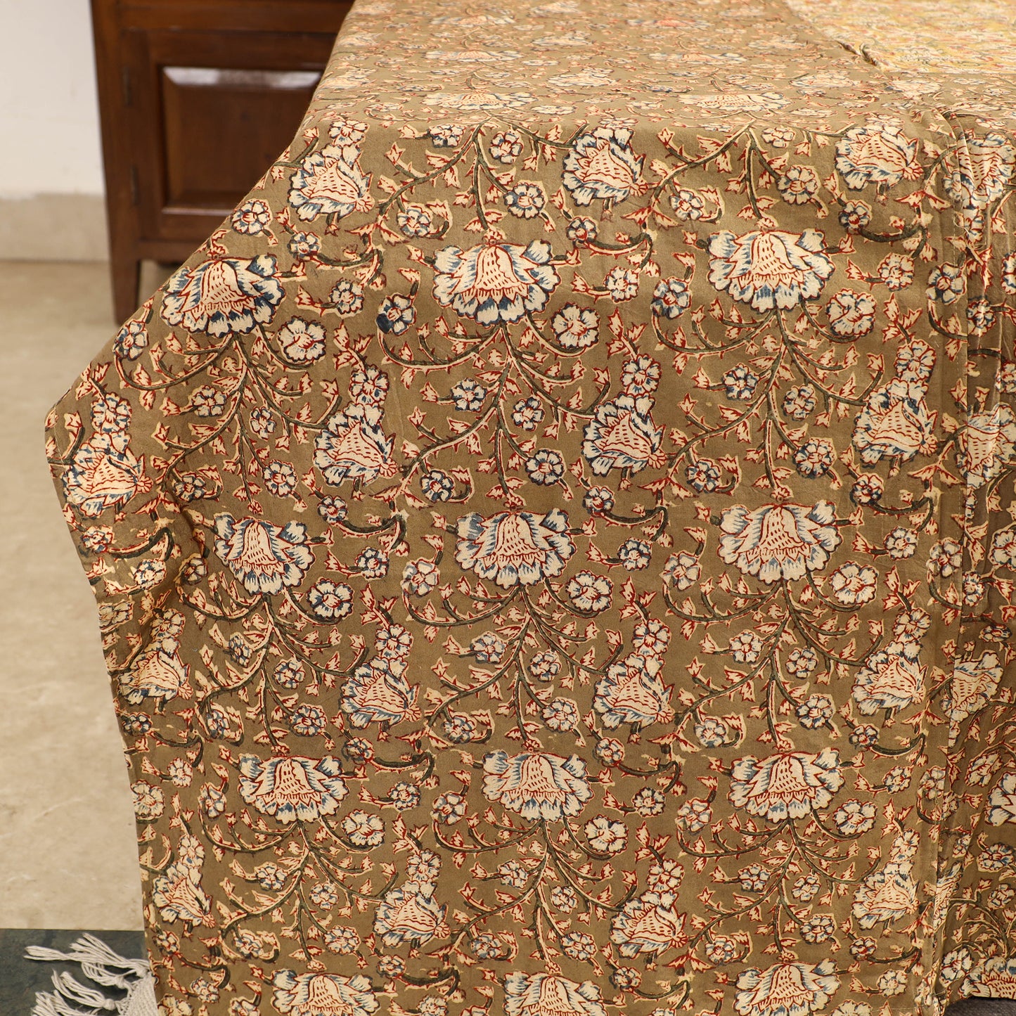 kalamkari  double bed cover set