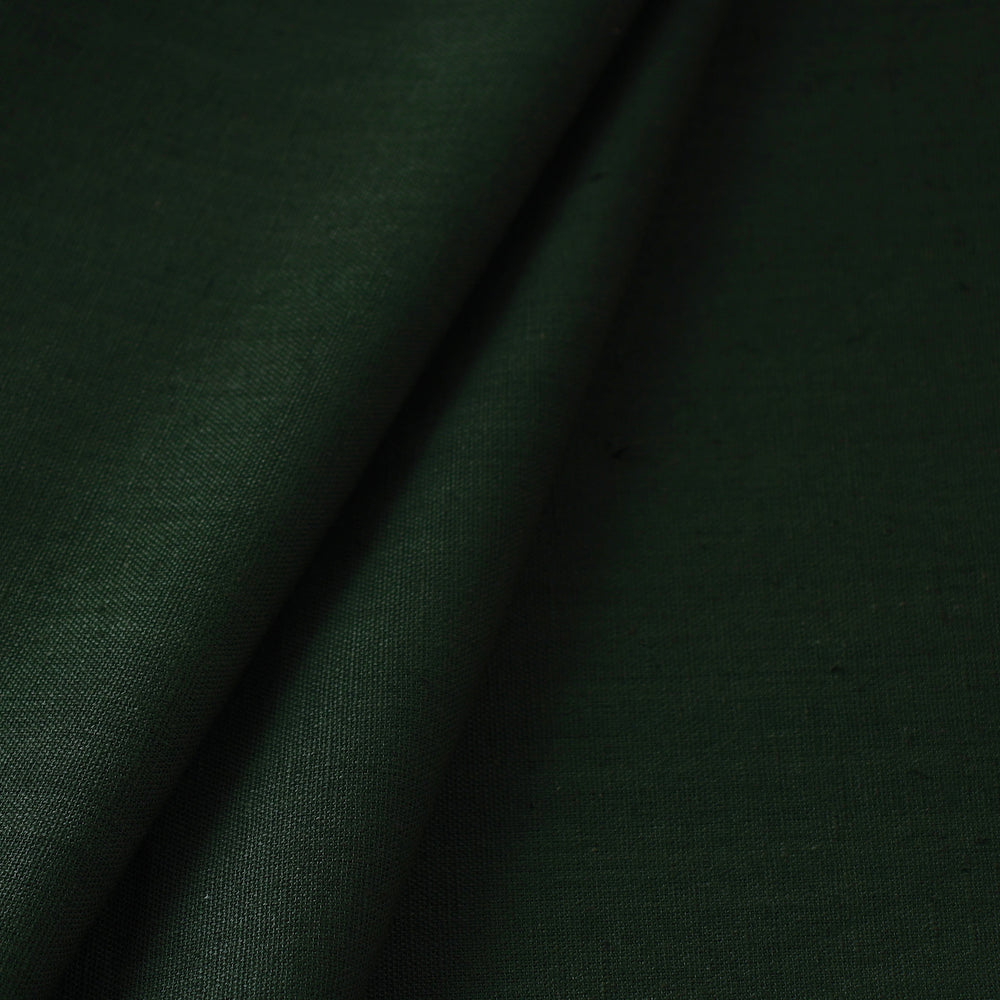 Green - Prewashed Plain Dyed Flex Cotton Fabric