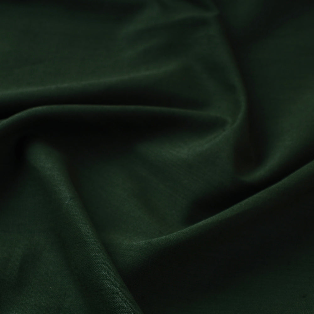 Green - Prewashed Plain Dyed Flex Cotton Fabric