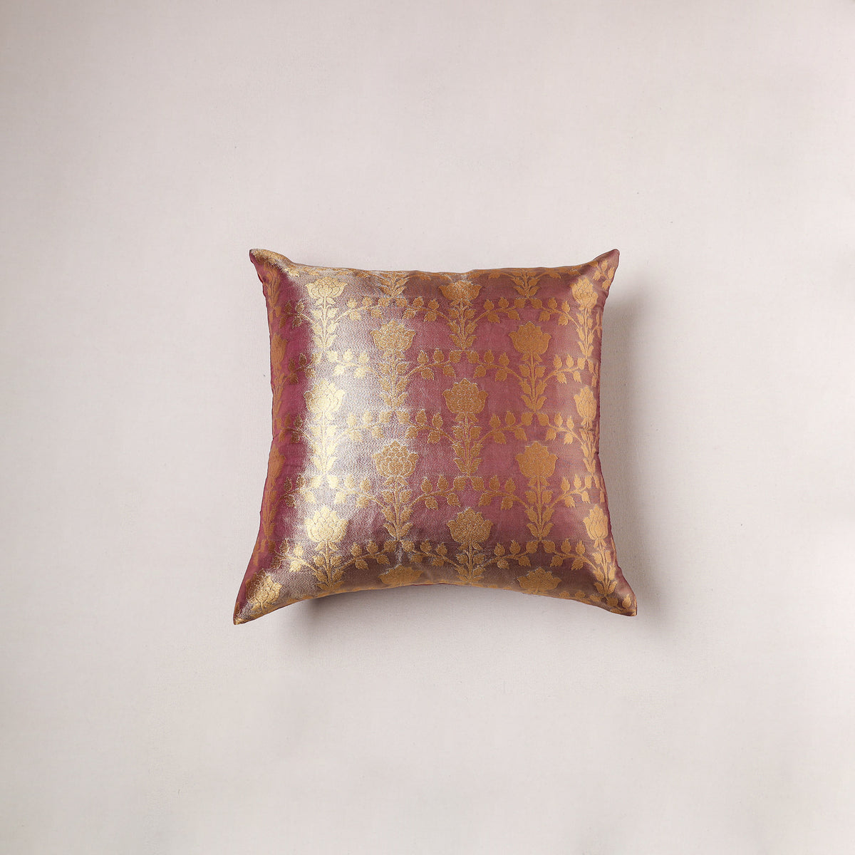 Banarasi Brocade Silk Cushion Cover (16 x 16 in) 272
