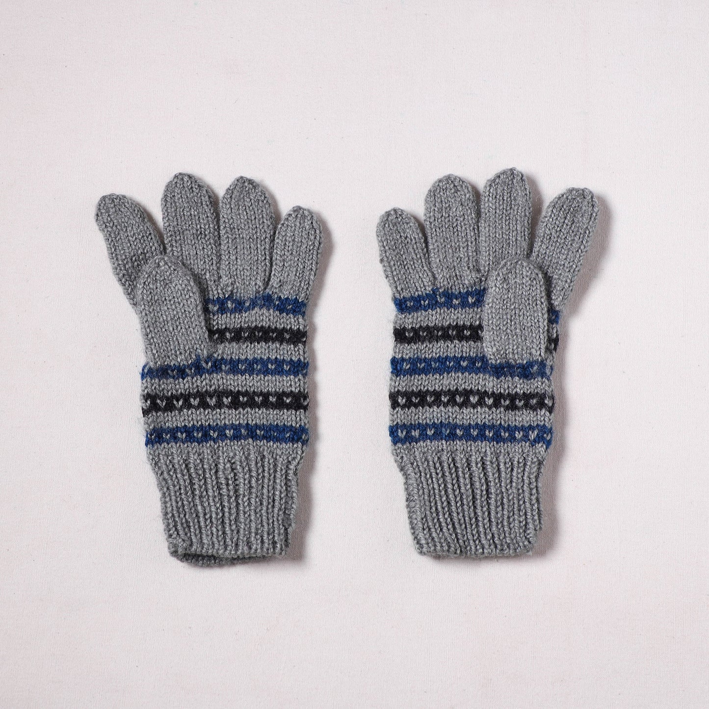 Kumaun Hand Knitted Acrylic Woolen Hand Gloves for Winter (Adult) 12