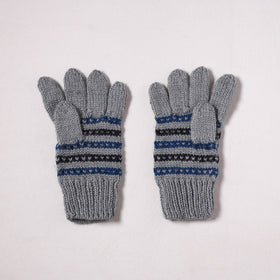 Kumaun Hand Knitted Acrylic Woolen Hand Gloves for Winter (Adult) 12