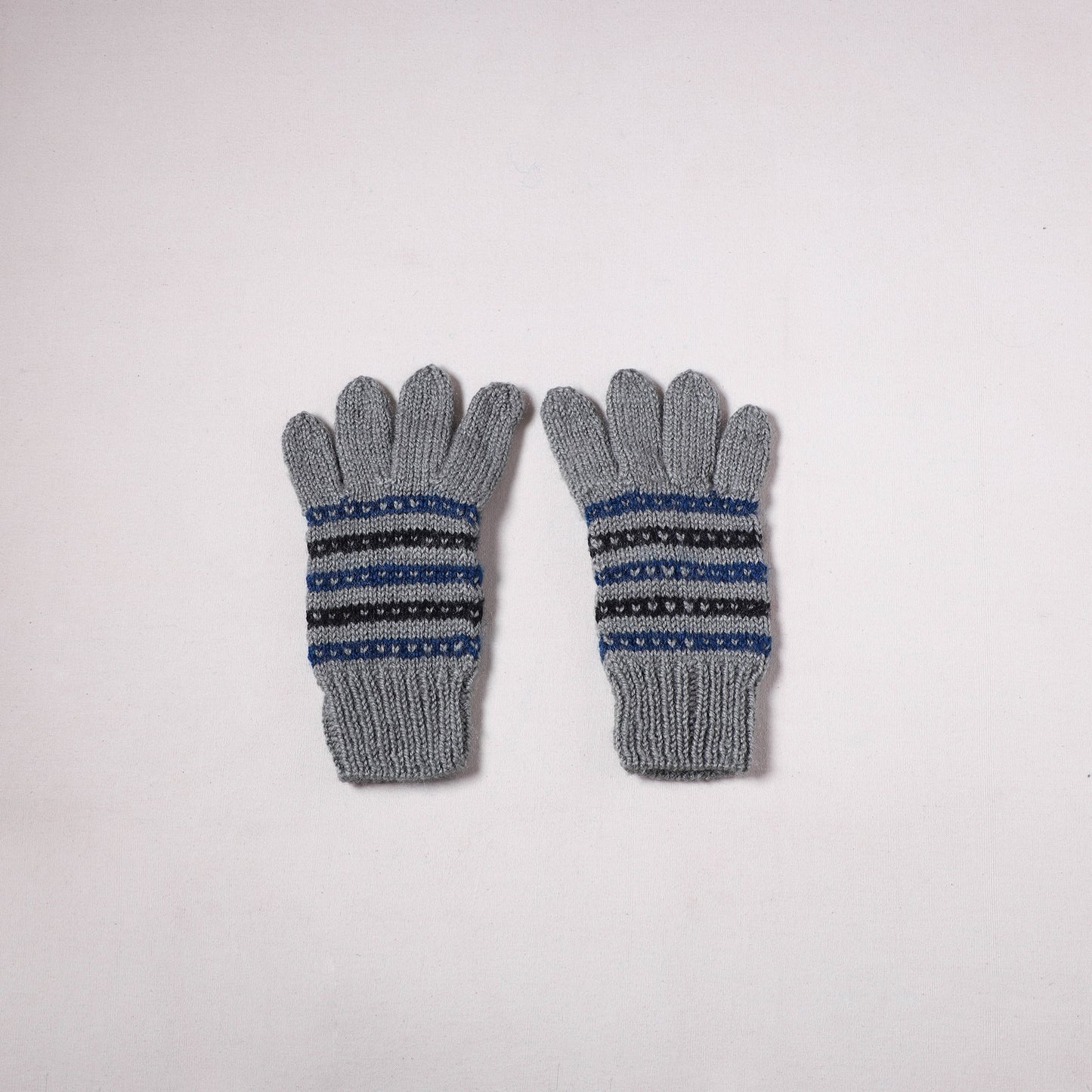 Kumaun Hand Knitted Acrylic Woolen Hand Gloves for Winter (Adult) 12