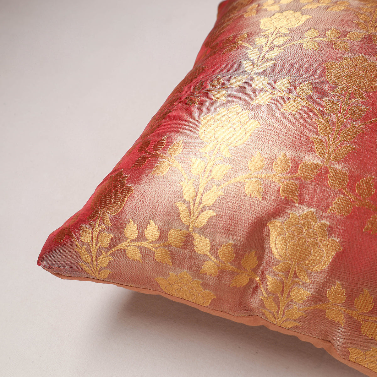Banarasi Brocade Silk Cushion Cover (16 x 16 in) 273