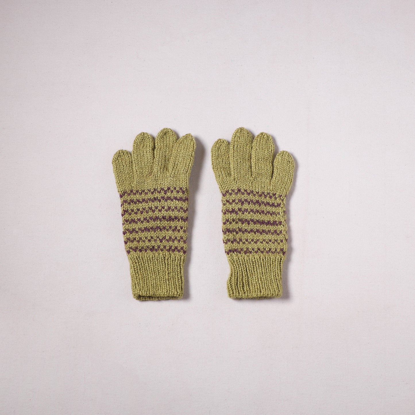 Kumaun Hand Knitted Acrylic Woolen Hand Gloves for Winter (Adult) 13