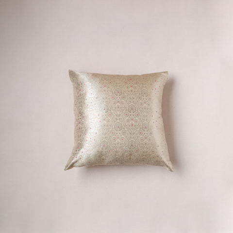 Banarasi Brocade Silk Cushion Cover (16 x 16 in) 274