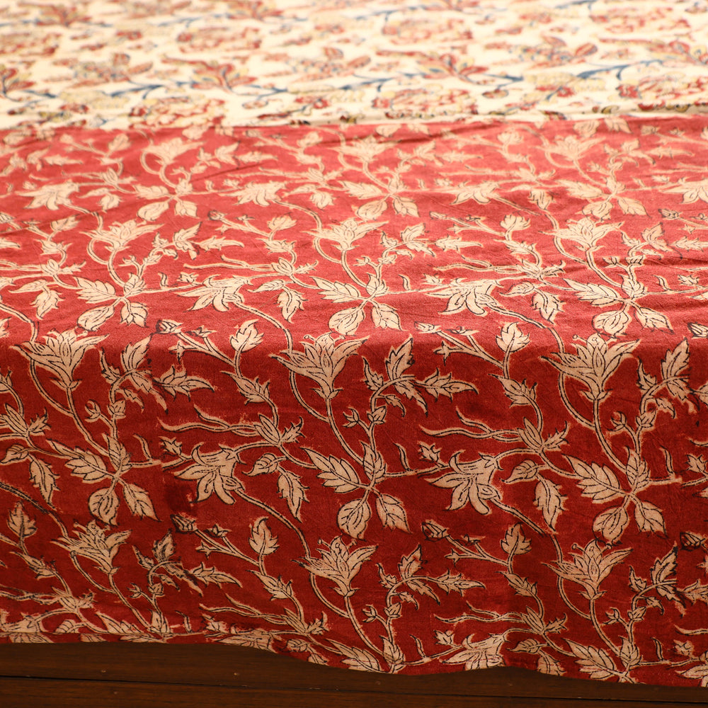 kalamkari  double bed cover set