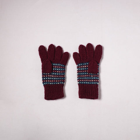 Kumaun Hand Knitted Acrylic Woolen Hand Gloves for Winter (Adult) 15