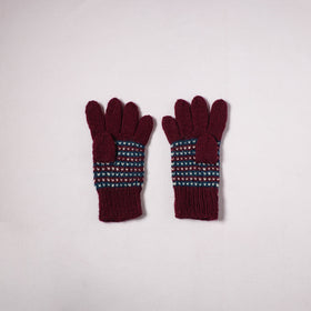Kumaun Hand Knitted Acrylic Woolen Hand Gloves for Winter (Adult) 15