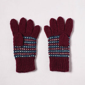Kumaun Hand Knitted Acrylic Woolen Hand Gloves for Winter (Adult) 15