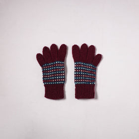 Kumaun Hand Knitted Acrylic Woolen Hand Gloves for Winter (Adult) 15