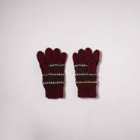 Kumaun Hand Knitted Acrylic Woolen Hand Gloves for Winter (Adult) 16