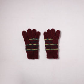 Kumaun Hand Knitted Acrylic Woolen Hand Gloves for Winter (Adult) 16