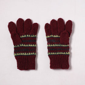 Kumaun Hand Knitted Acrylic Woolen Hand Gloves for Winter (Adult) 16